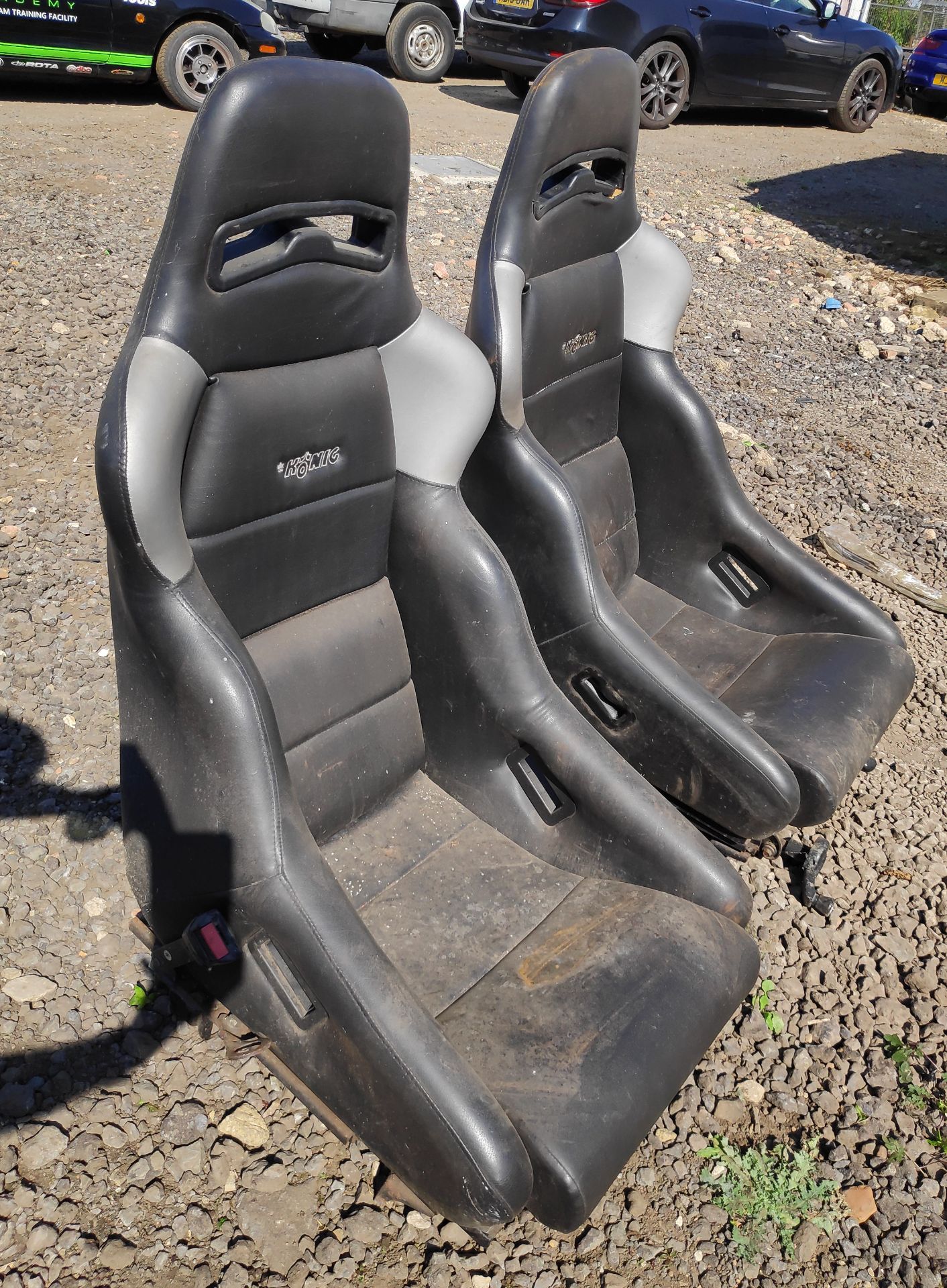 2 x Konig Seats With Ford Sierra Cosworth Rails - CL682 - Location: Bedford NN29 - Image 6 of 14