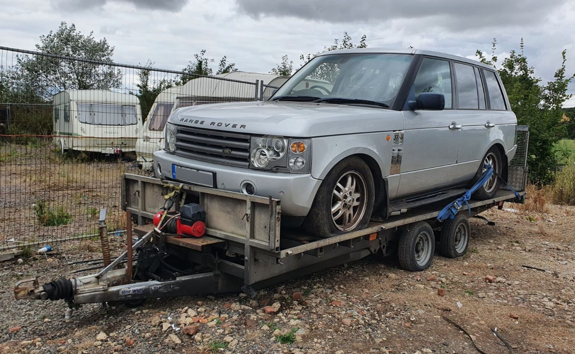 1 x Ifor Williams Twin-Axle Car Transporter Trailer With Winch - CL683 - Location: Bedford NN29