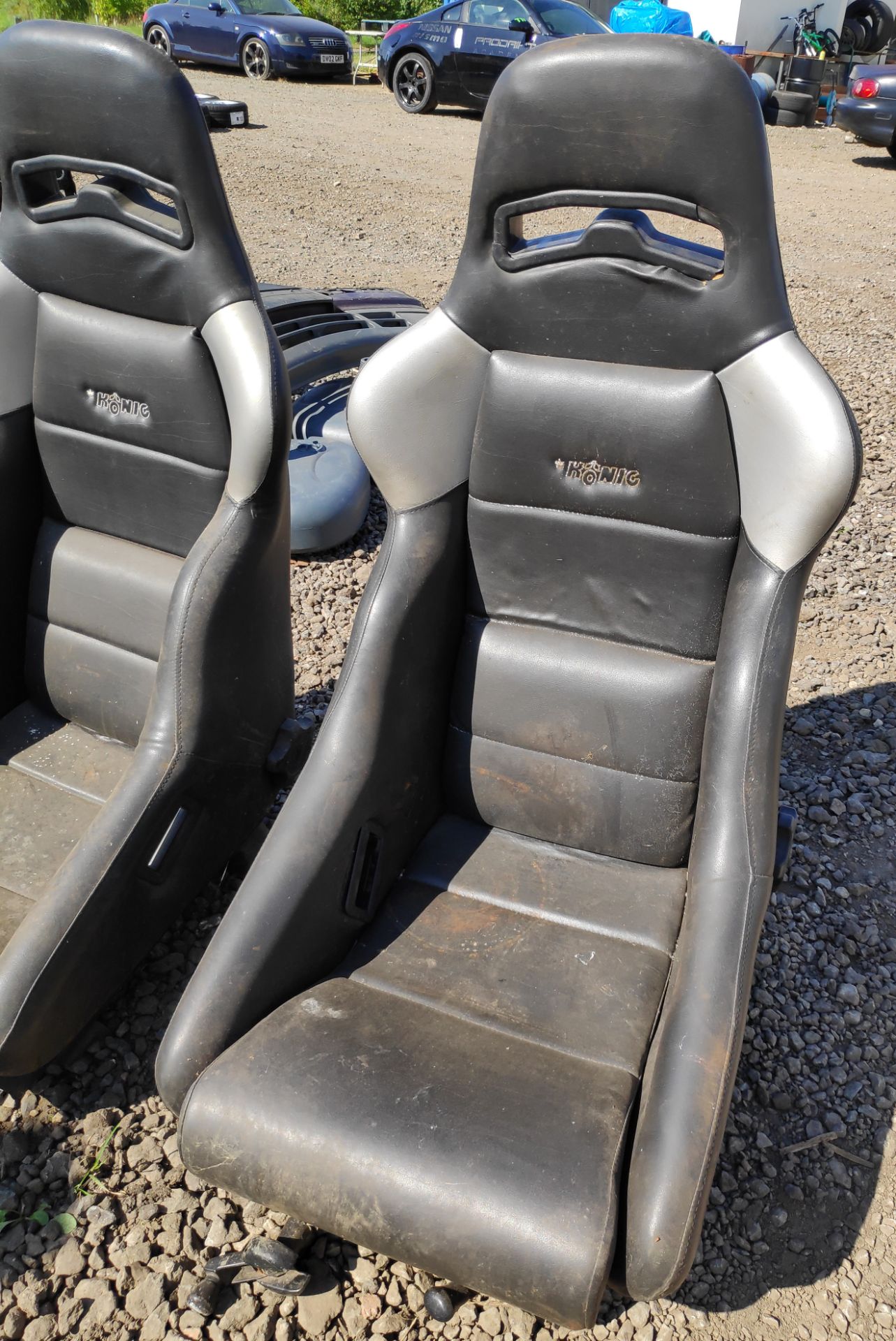 2 x Konig Seats With Ford Sierra Cosworth Rails - CL682 - Location: Bedford NN29 - Image 2 of 14