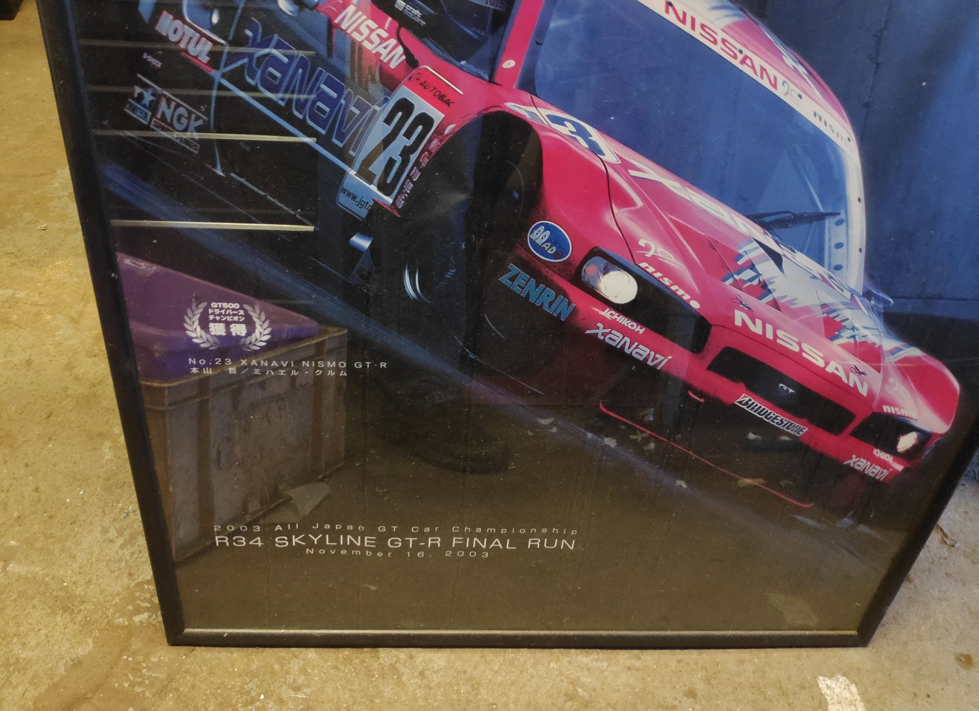 1 x Large Framed Nismo Motul Nissan Skyline R34 GT-R Poster - CL682 - Location: Bedford - Image 8 of 9