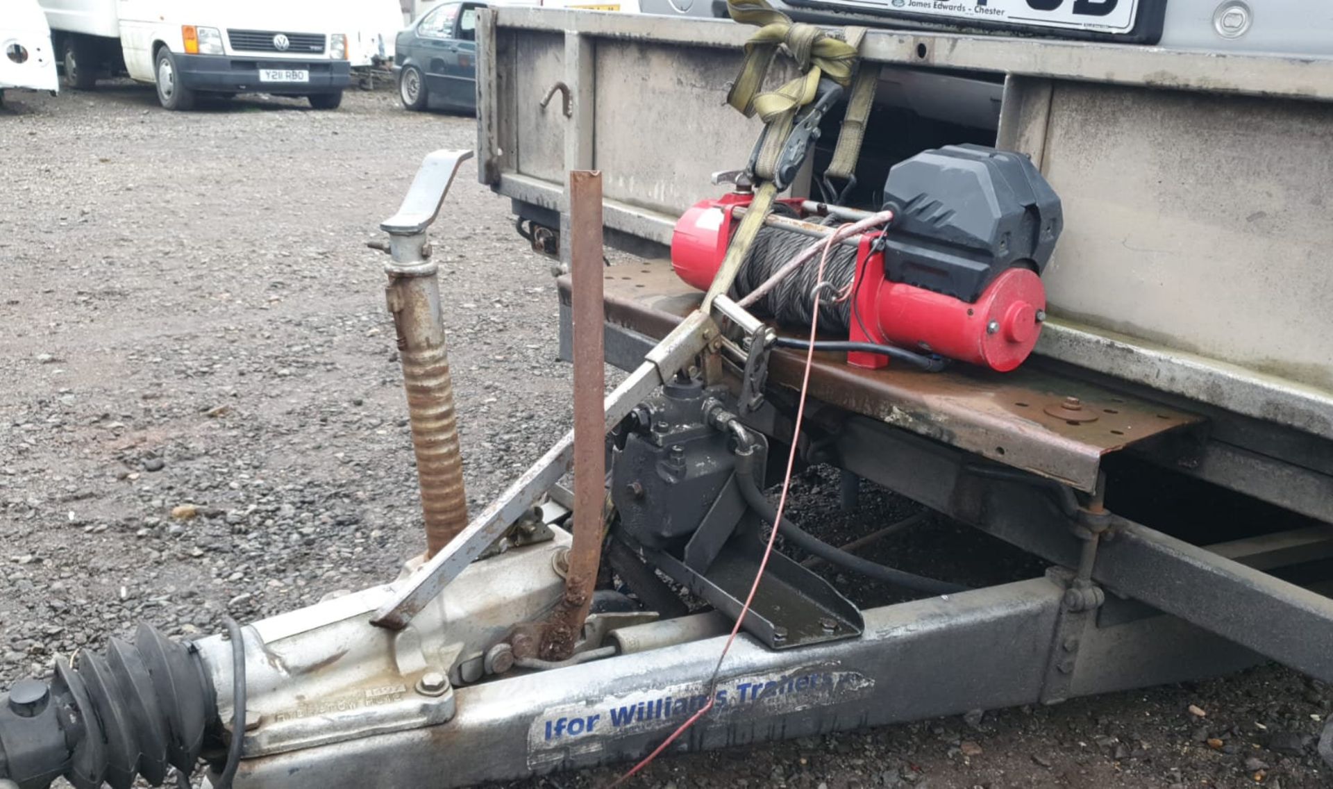 1 x Ifor Williams Twin-Axle Car Transporter Trailer With Winch - CL683 - Location: Bedford NN29 - Image 5 of 8