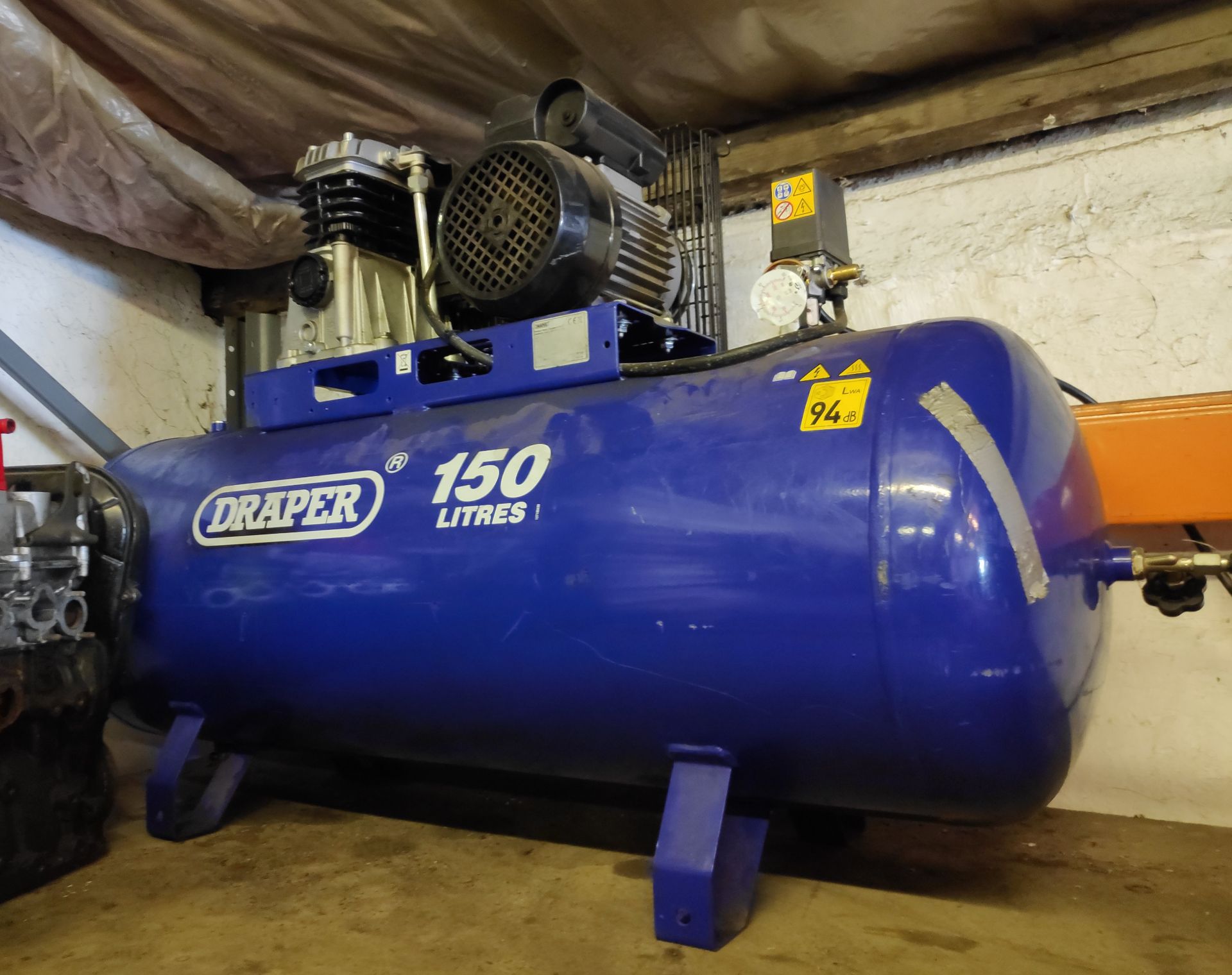 1 x Draper 150 Litre Compressor - CL682 - Location: Bedford NN29