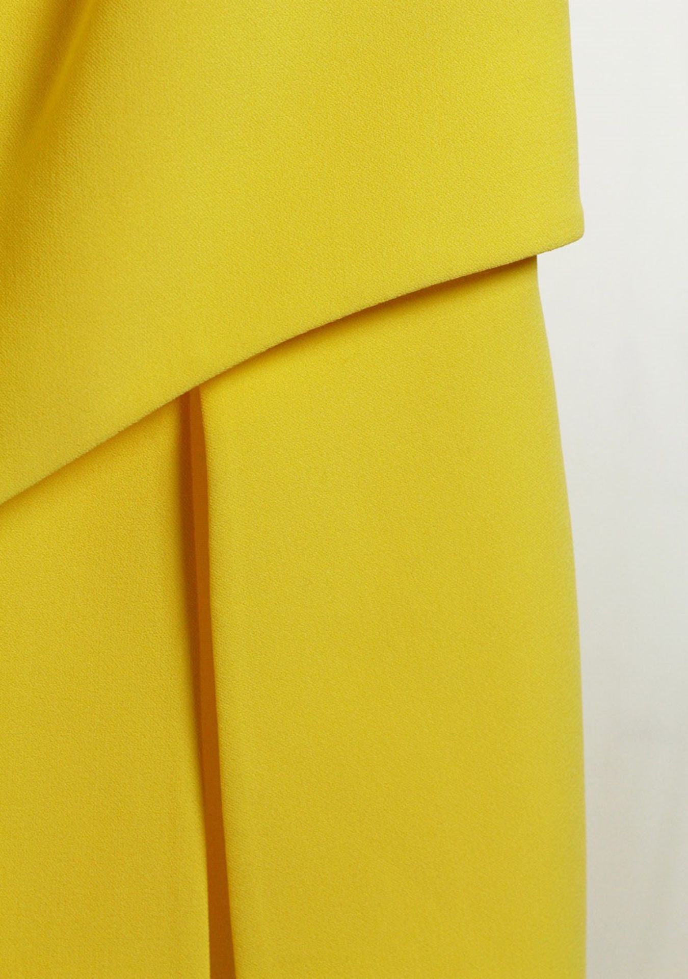 1 x Boutique Le Duc Yellow Dress - Size: 12 - Material: 68% Acetate, 32% Viscose - From a High End - Image 9 of 14