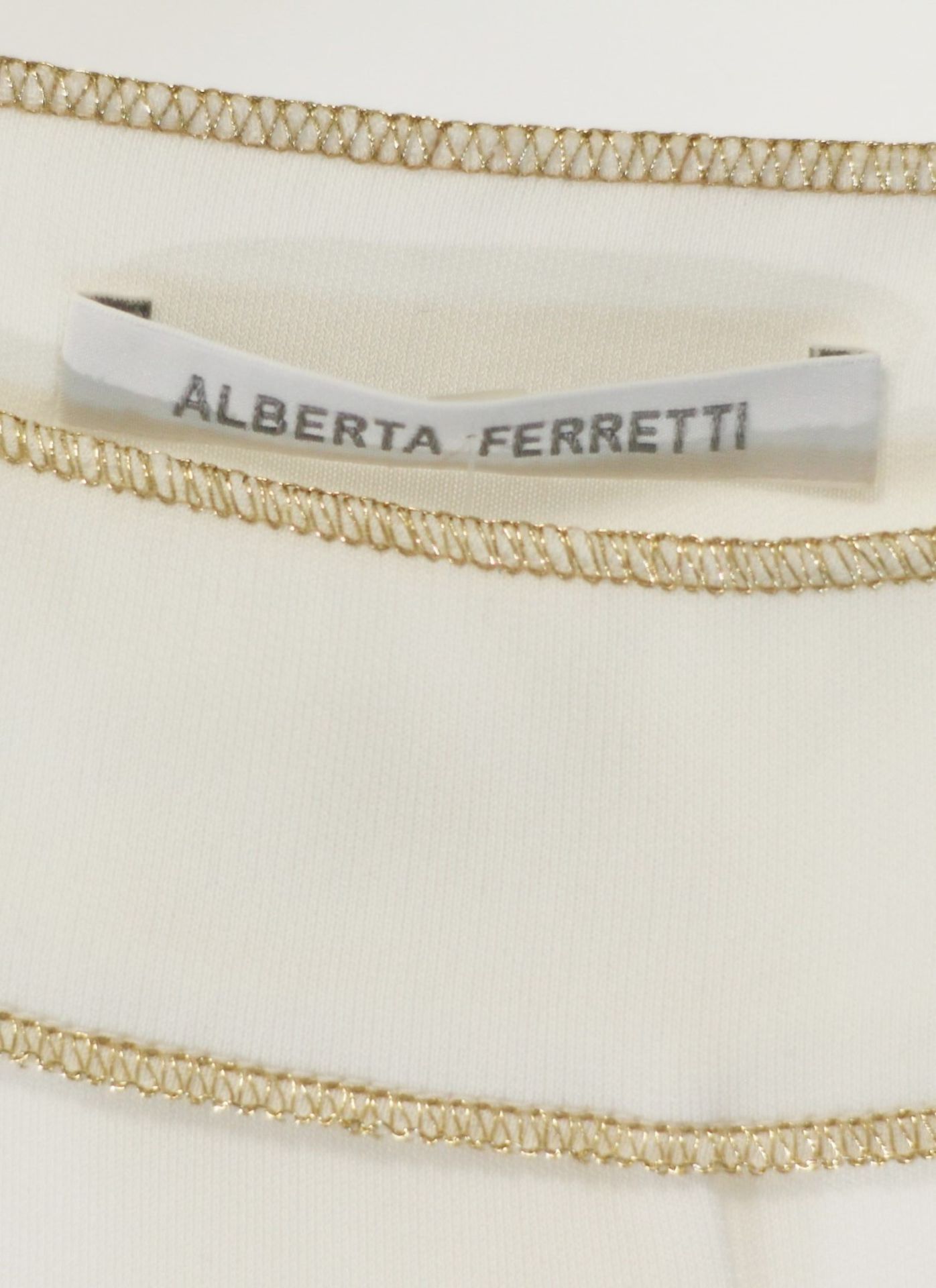 1 x Alberta Ferretti White Trousers - Size: 16 - Material: 100% Rayon - From a High End Clothing - Image 2 of 6