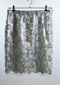 1 x Boutique Le Duc Silver Skirt - From a High End Clothing Boutique In The