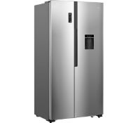 1 x Logik LSBSDX18 American Style Fridge Freezer in Silver - Unused With Warranty - RRP £629 -