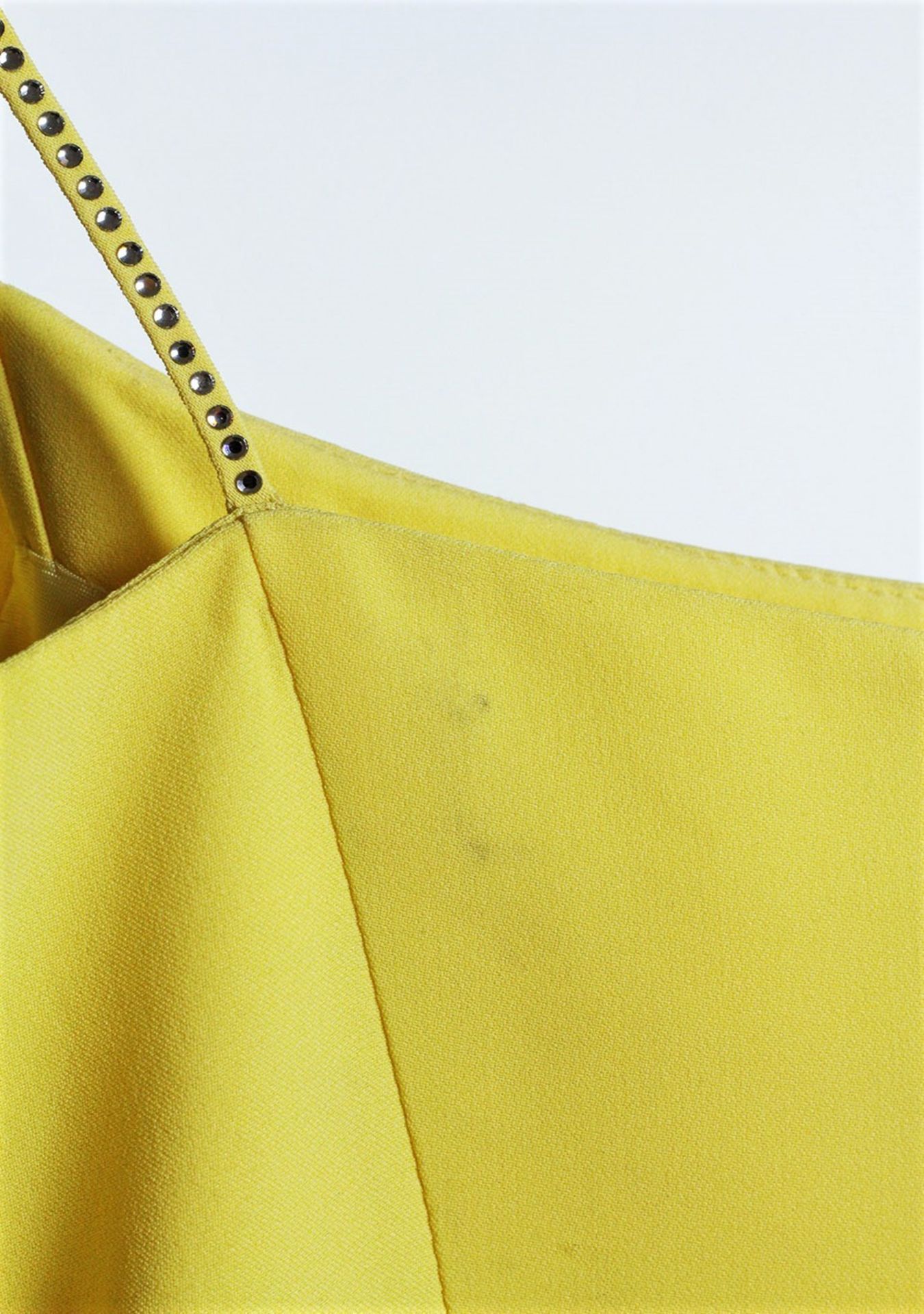 1 x Boutique Le Duc Yellow Dress - Size: 12 - Material: 68% Acetate, 32% Viscose - From a High End - Image 13 of 14
