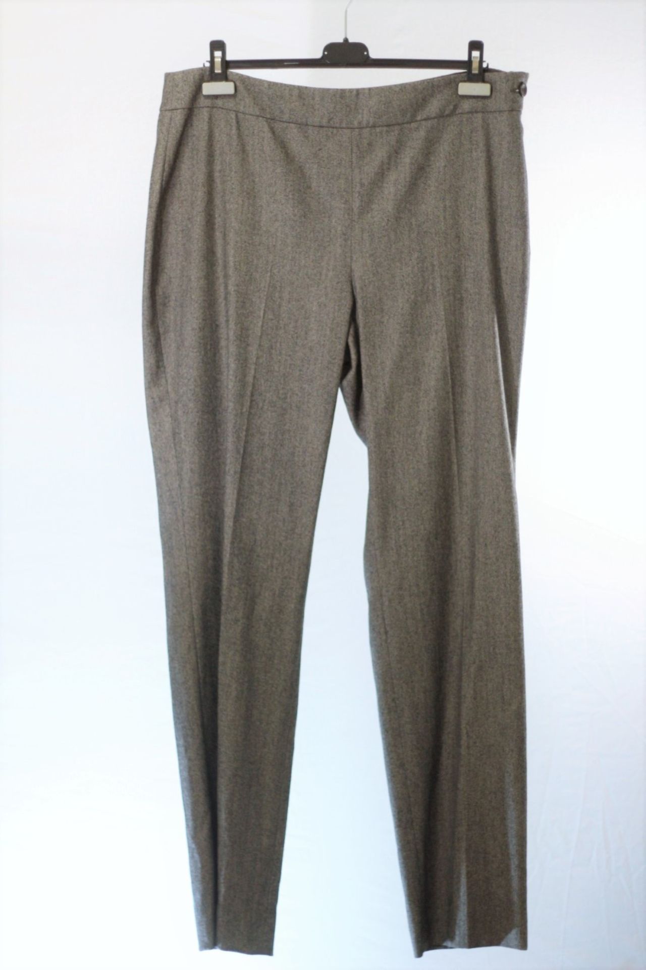 1 x Agnona Grey Tweed Trousers - Size: 22 - Material: 55% Cotton, 42% Virgin Wool, 2% Nylon, 1% - Image 2 of 6