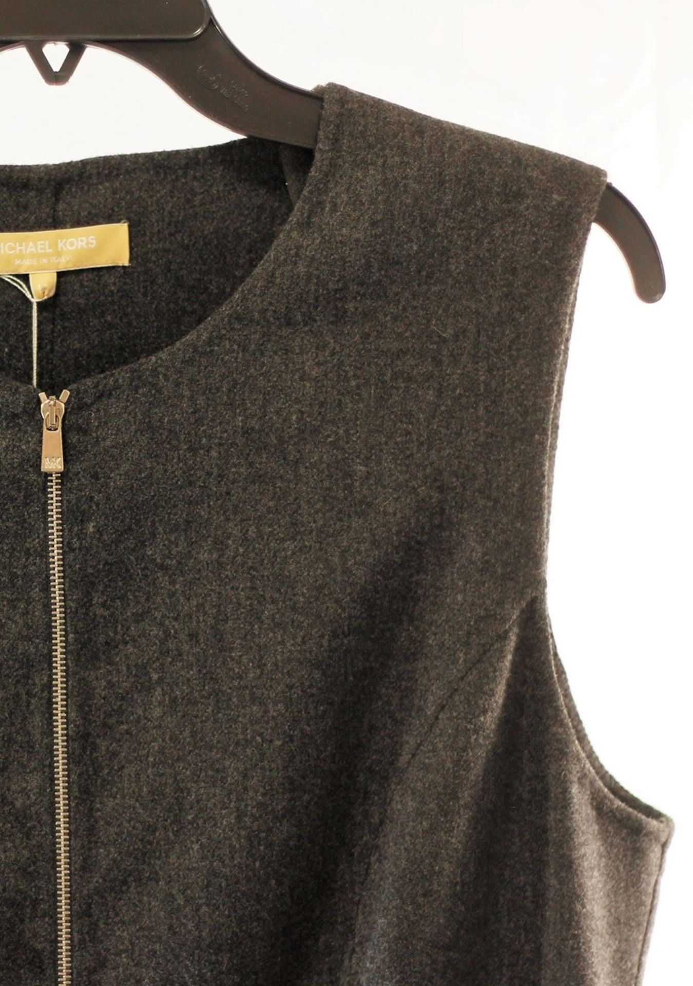 1 x Michael Kors Grey Dress - Size: 14 - Material: 97% Virgin Wool, 2% Spandex, 1% Elastic - Image 3 of 5