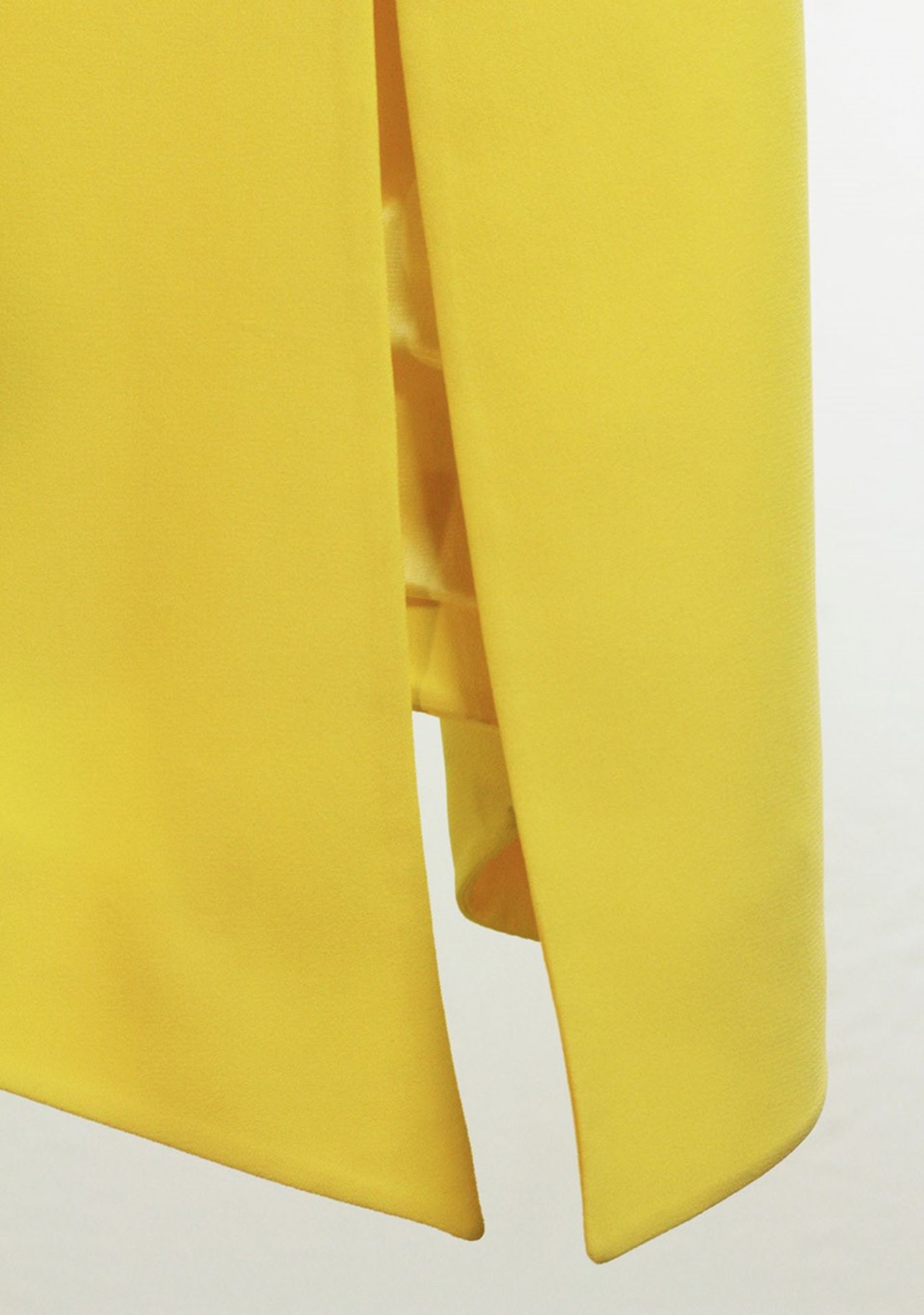 1 x Boutique Le Duc Yellow Dress - Size: 12 - Material: 68% Acetate, 32% Viscose - From a High End - Image 10 of 14