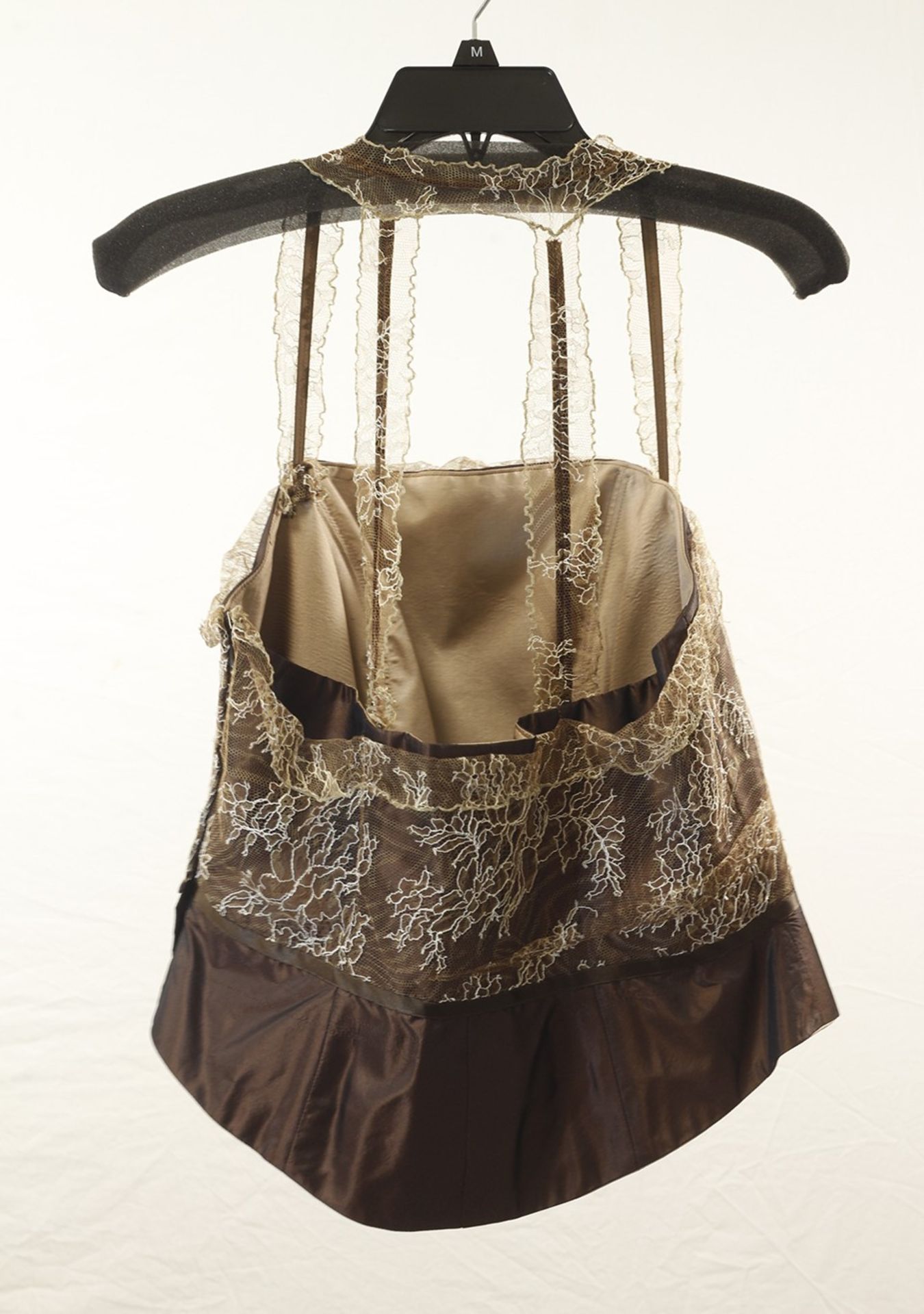 1 x Anne Belin Brown Halterneck - Size: 20 - Material: 100% Silk - From a High End Clothing Boutique - Image 2 of 6