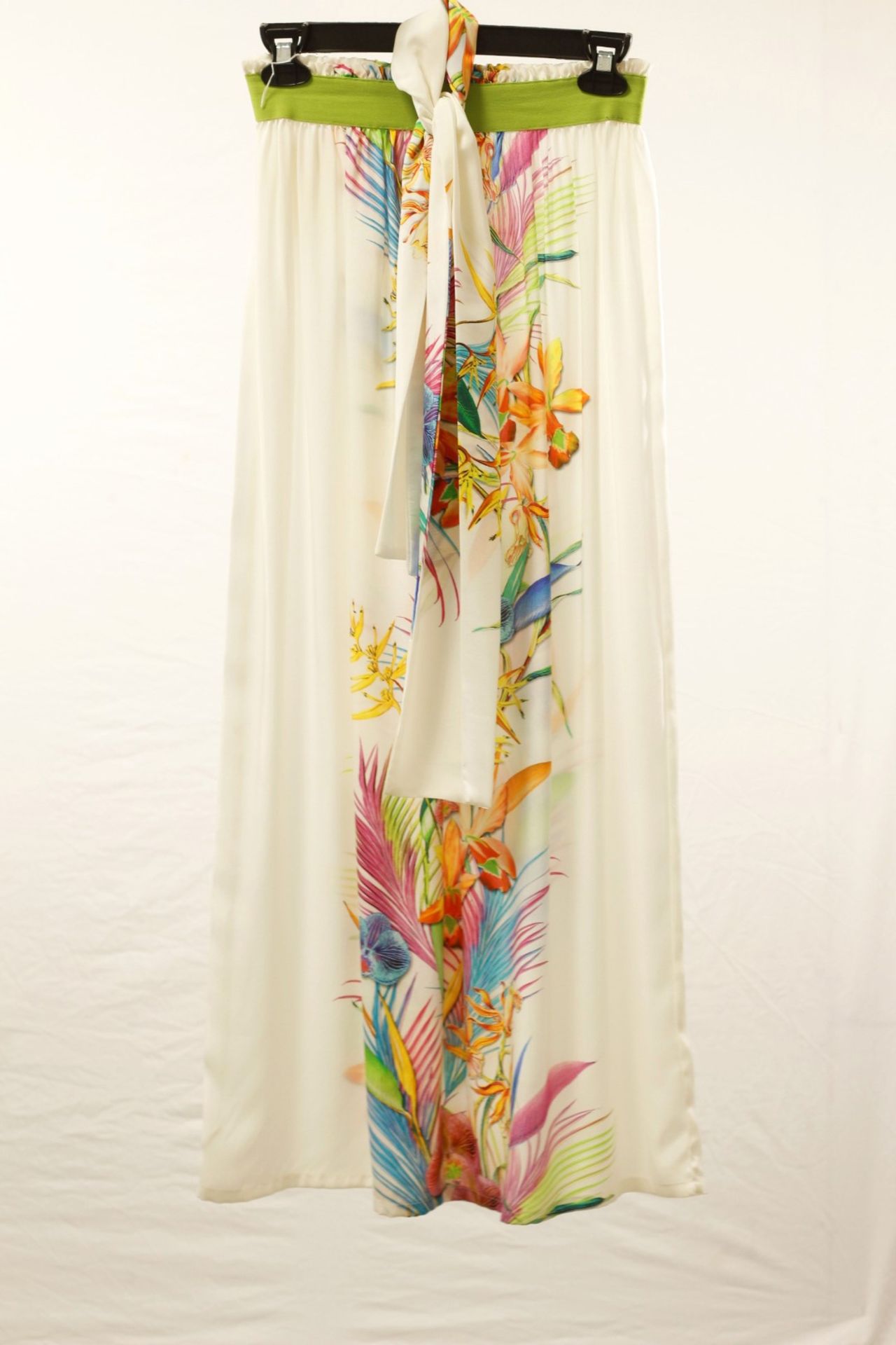 1 x Boutique Le Duc Floral Pattern Skirt With Matching Scarf - Size: 8 - Material: 100% Silk - - Image 4 of 10