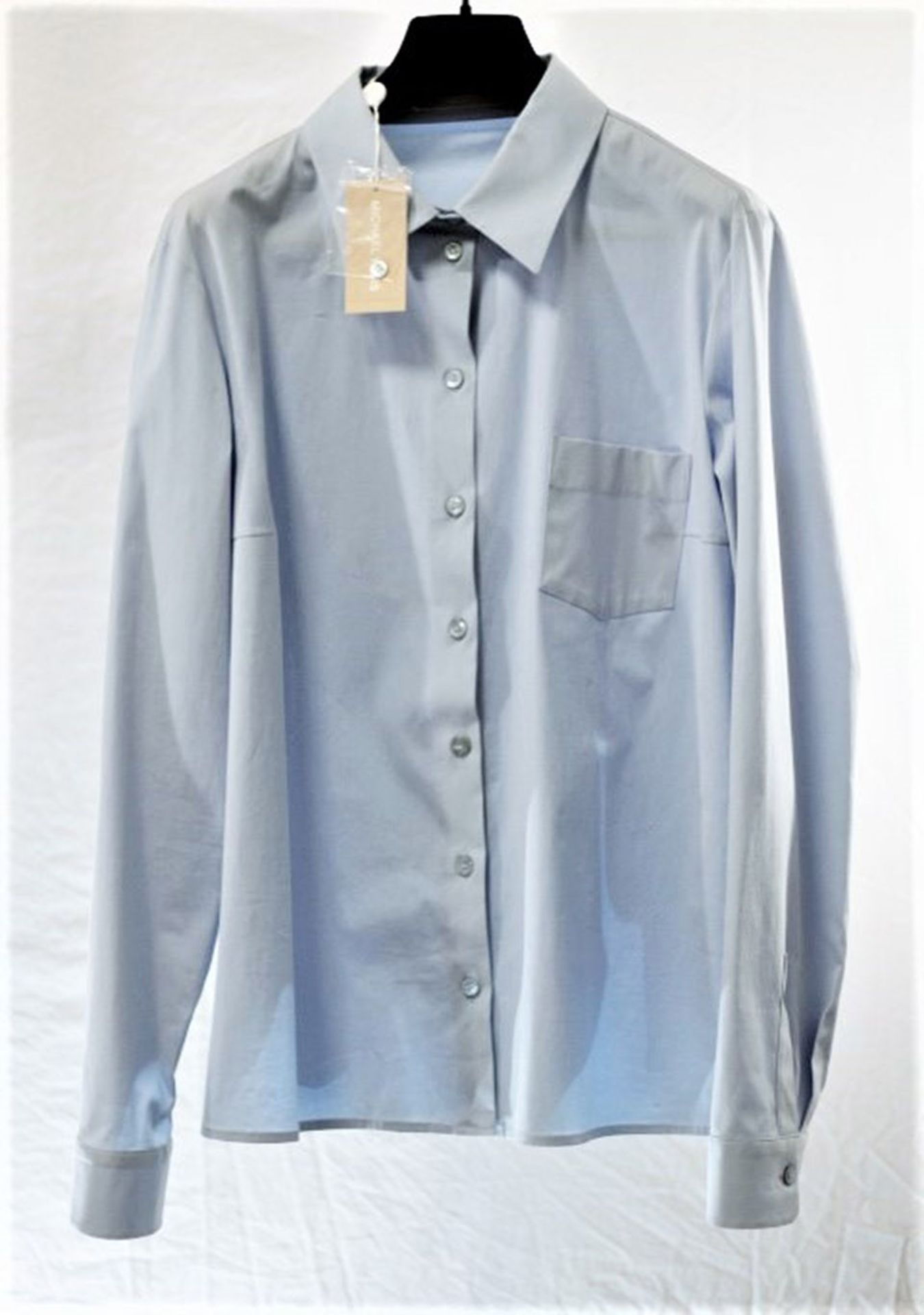 1 x Michael Kors Blue Shirt - Size: 18 - Material: 96% Cotton, 4% Spandex - From a High End Clothing