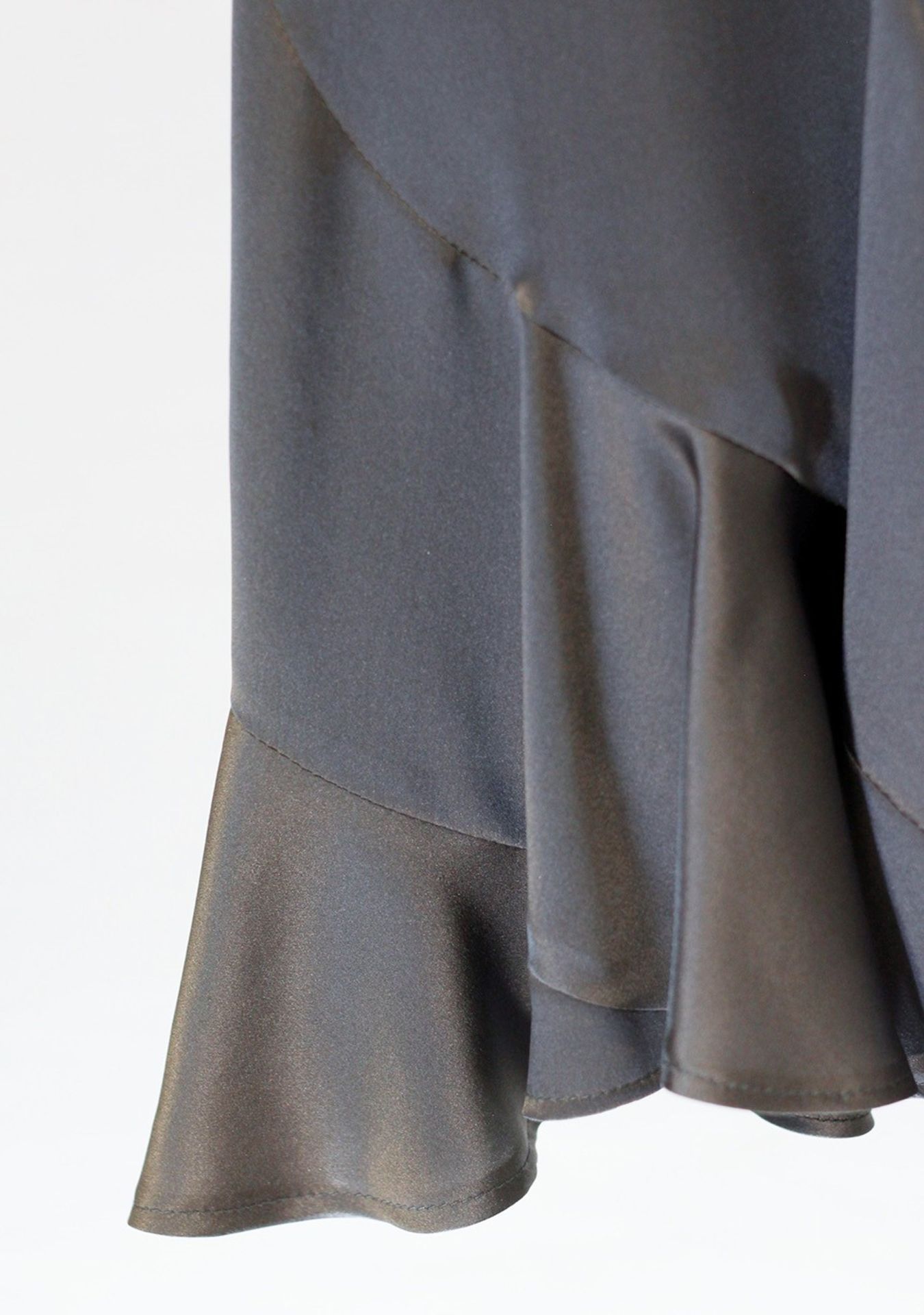 1 x Anne Belin Purple Grey Skirt - Size: 12 - Material: 100% Silk - From a High End - Image 12 of 16