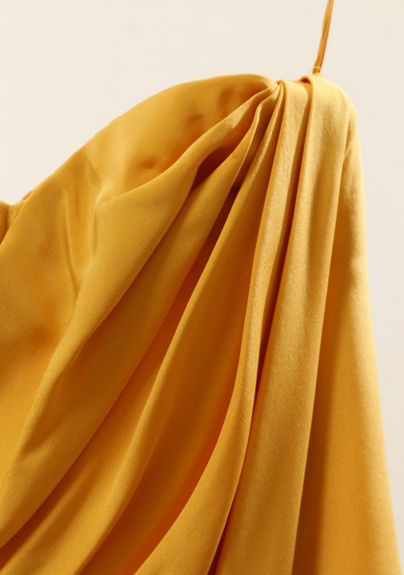 1 x Boutique Le Duc Yellow Dress - Size: 8 - Material: 100% Silk - From a High End Clothing Boutique - Image 3 of 7