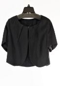 1 x Natan Black Bolero - Size: 10 - Material: 100% Linen - From a High End Clothing Boutique In