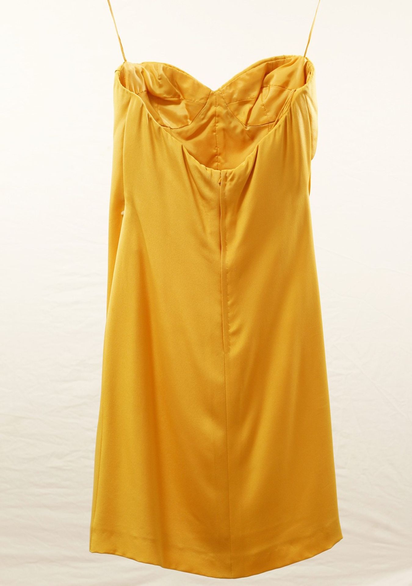 1 x Boutique Le Duc Yellow Dress - Size: 8 - Material: 100% Silk - From a High End Clothing Boutique - Image 7 of 7