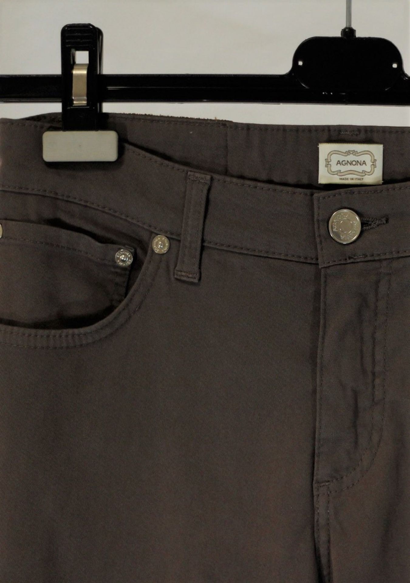 1 x Agnona Brown Jeans - Size: 12 - Material: 98% Cotton, 2% Elastane. Lining 100% Cotton - From a - Image 2 of 6