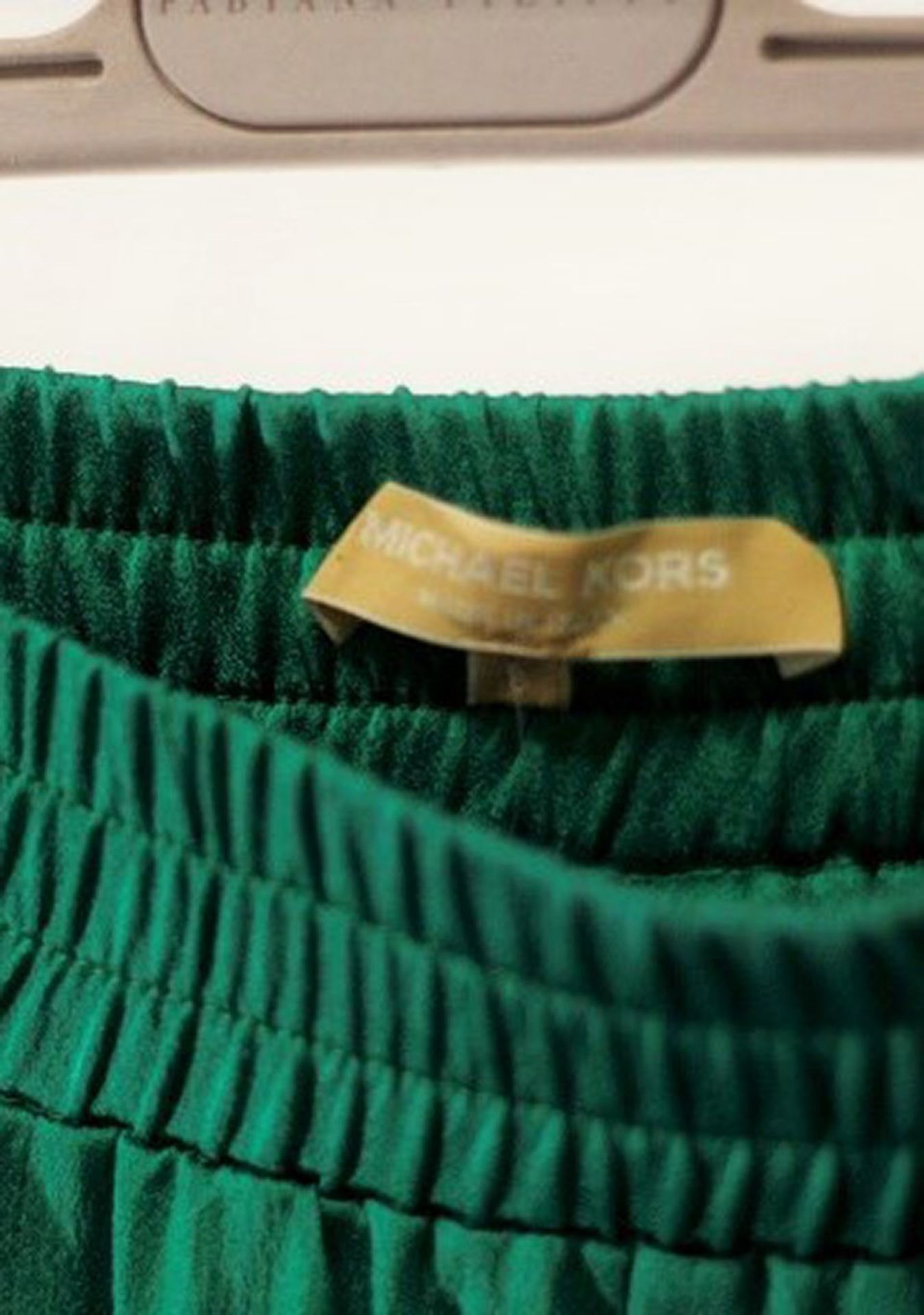 1 x Michael Kors Green Trousers - Size: 12 - Material: 71% Acetate, 29% Rayon - From a High End - Image 3 of 4