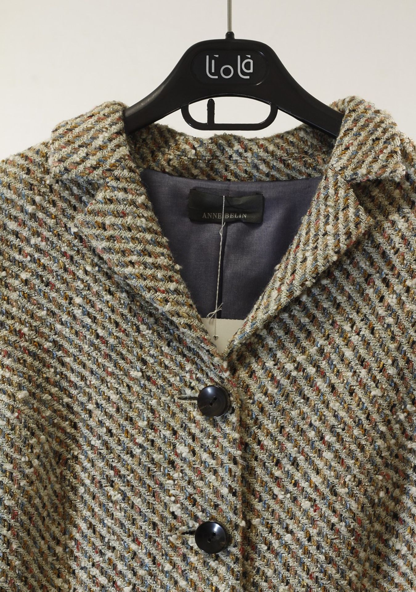 1 x Anne Belin Multicolour Tweed Jacket - Size: 24 - Material: 50% Polyacrylic, 25% Viscose, 25% - Image 3 of 6