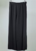 1 x Boutique Le Duc Black Trousers With Side Slits - From a High End Clothing Boutique