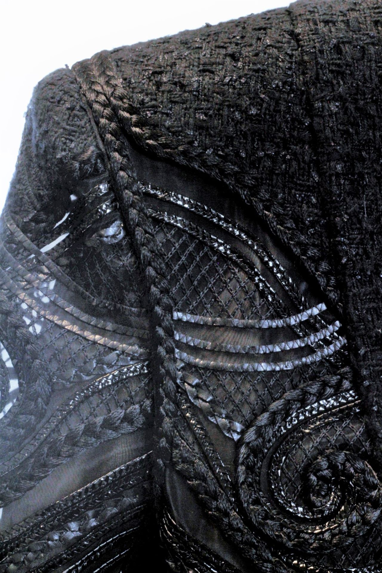 1 x Balmain Black Jacket - Size: 14 - Material: Body 48% Cotton, 27% Acrylic, 19% Nylon, 6% Viscose. - Image 15 of 18