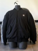 1 x Men's Genuine Adidas Puffer Jacket In Black - Size (EU/UK): L/L - Preowned - Ref: JS206 - NO VAT