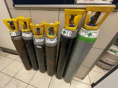 8 x Assorted Sure-Gas And Sure-Mix Gas Cylinders - Ref: FPSD - CL686 - Location: Altrincham WA14