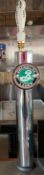 1 x BROOKLYN LAGER Branded Commercial Beer Tap With Drip Tray - Ref: FPSD100 - CL686 - Location: