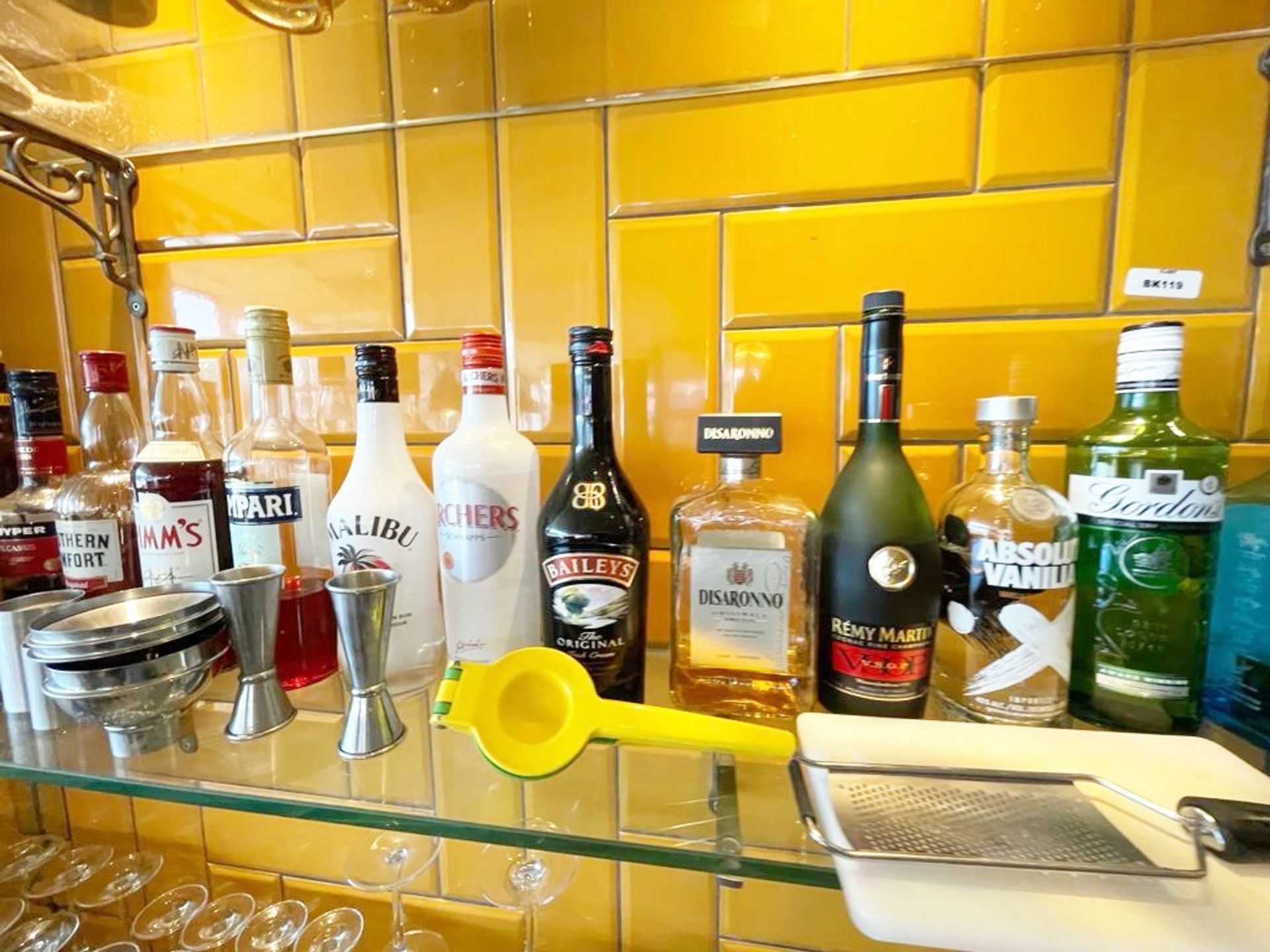 25 x Bottles of Part Used Spirits Plus Selection of Bar Accessories Including Measuring Cups, Mixing - Image 4 of 10