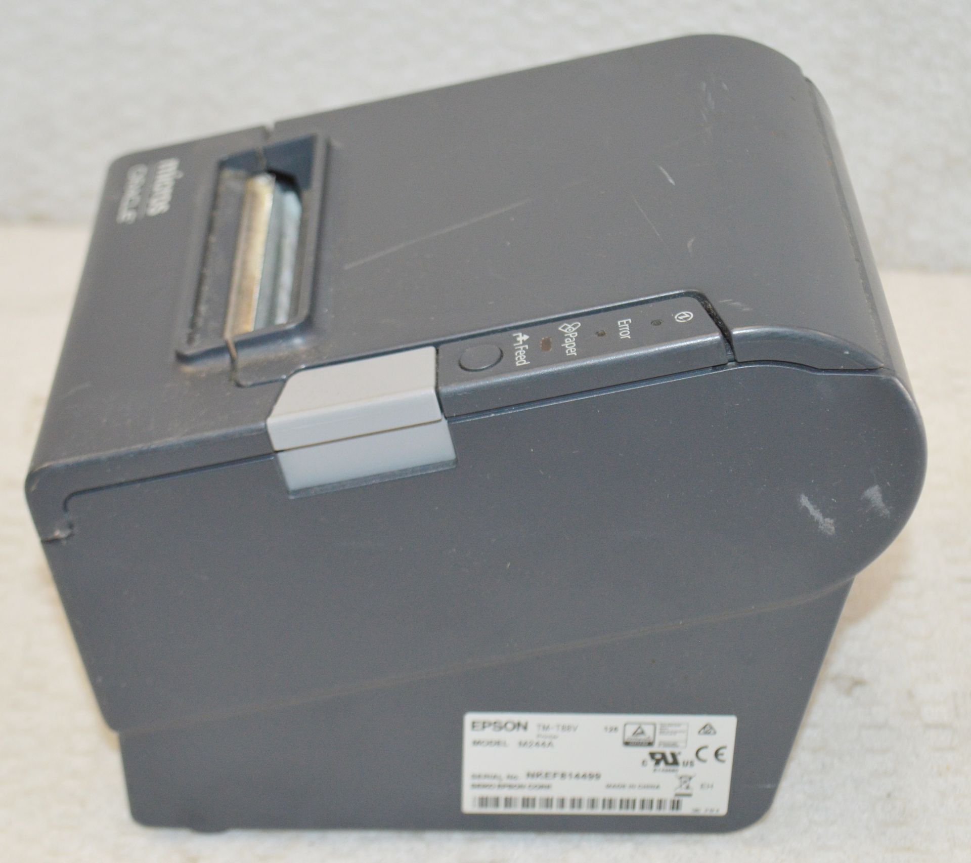 1 x Epson TM-T88IV Receipt Printer - Recently Removed From A Commercial Restaurant Environment - - Image 2 of 2