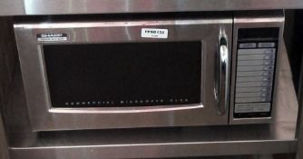 1 x SHARP Commercial Microwave Oven - Ref: FPSD132 - CL686 - Location: Altrincham WA14
