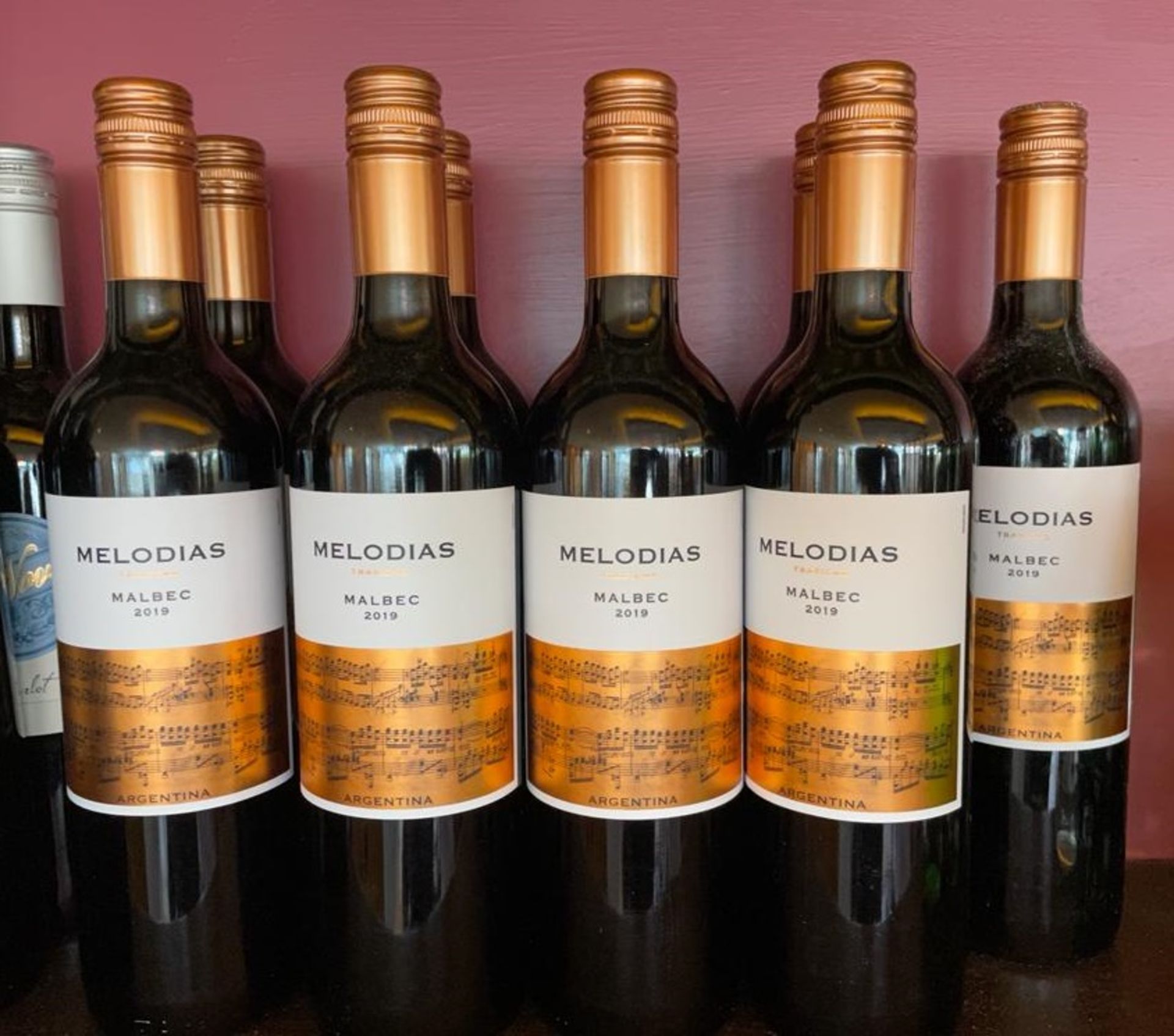 9 x Bottles of Melodias Malbec 2019 Red Wine - Ref: BK169 - CL686 - Location: Altrincham WA14This - Image 2 of 2