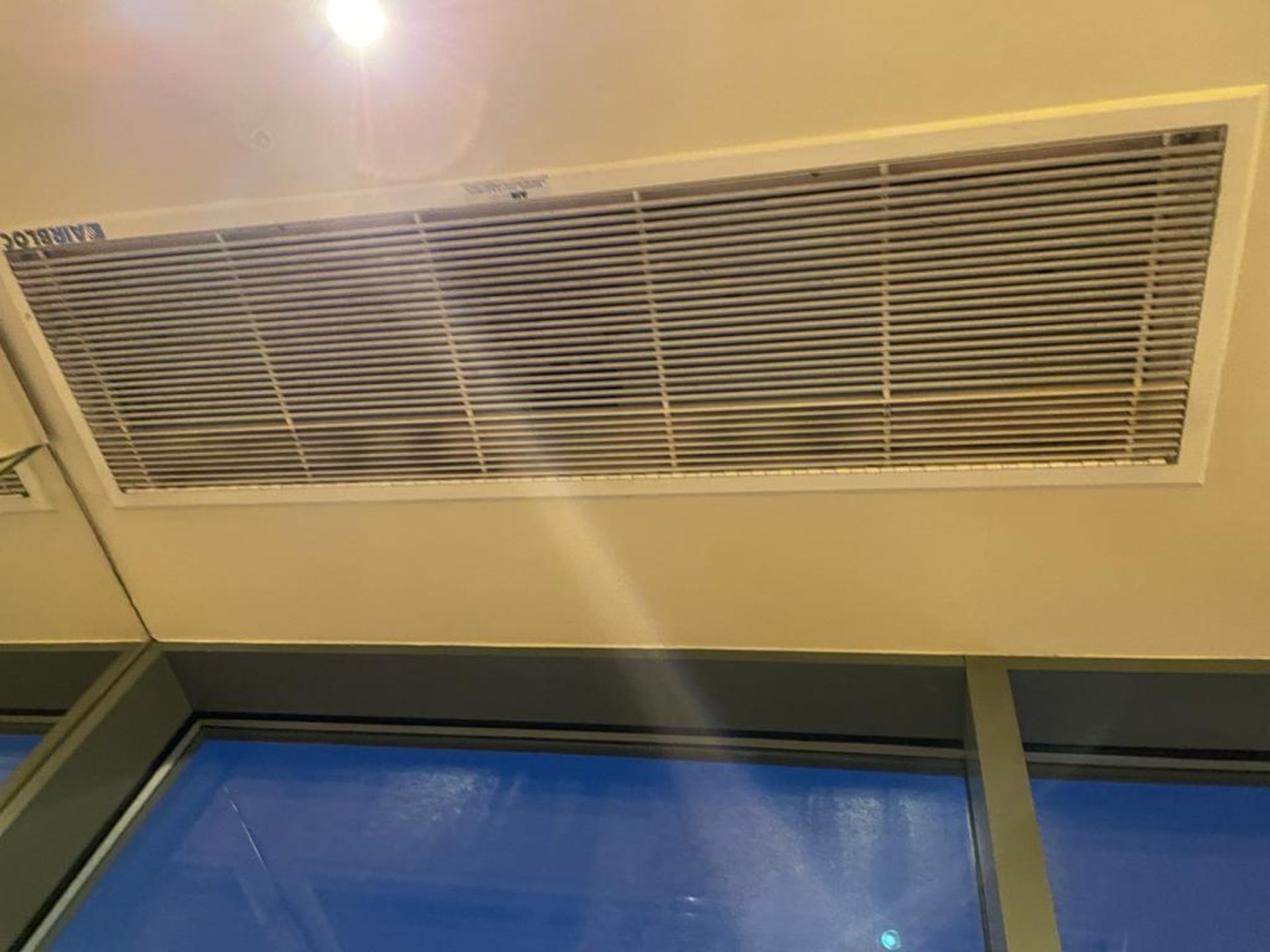 1 x Airbloc Overhead Curtain Heater -Ref: BK - CL686 - Location: - Image 2 of 2