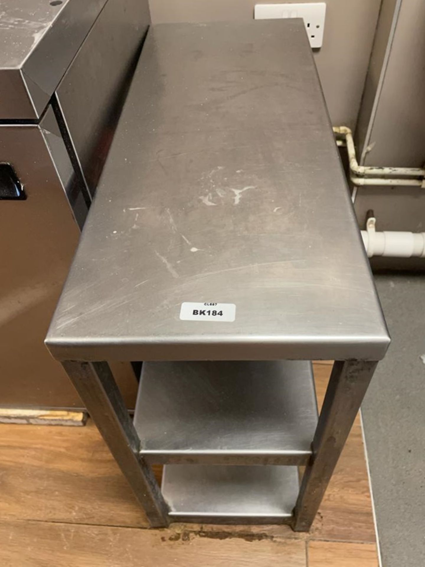 1 x Stainless Steel Fill In Prep Table -Ref: BK184 - CL686 -