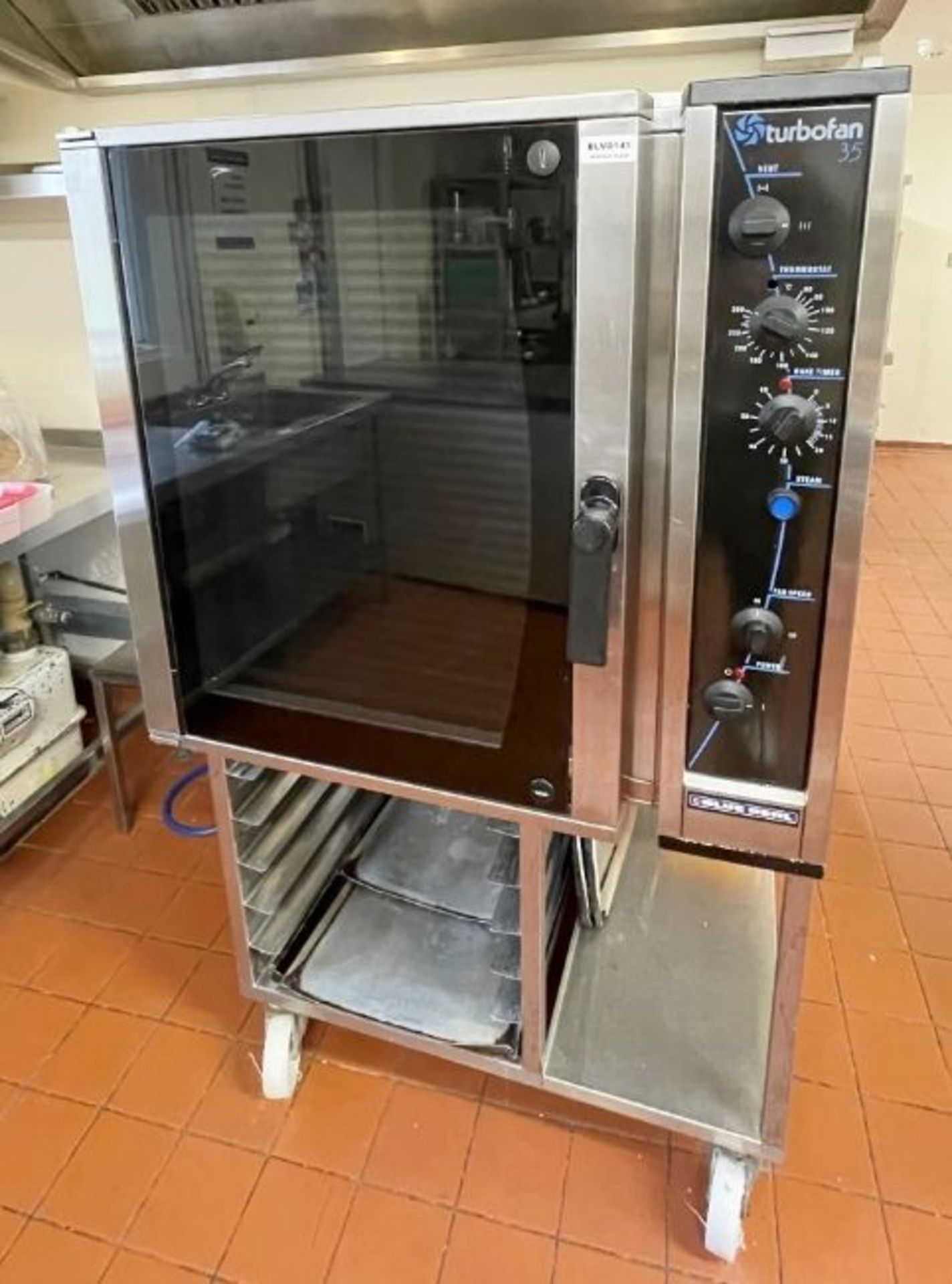 1 x Blue Seal Moffat Turbofan E35 Convection Oven With Stand - Model E35-30-453 - 400v Power - - Image 13 of 16