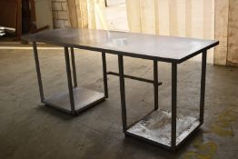 1 x Stainless Steel Prep Bench - H87 x W196 x D70 cms - Ref SL264 WH4 - Location: Altrincham WA14