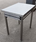 1 x Bakers Prep Table With Pull Out Tray Drawers - Dimensions: H x W x D cms - Recently Removed From