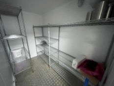 3 x Cold Room Coated Wire Shelving Units -Ref: BK252 - CL686 -