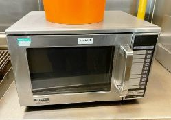1 x SHARP Heavy Duty Commercial Microwave - Model: 1500W/R-22AT - 28-litre - Dimensions: H33.5 x W51