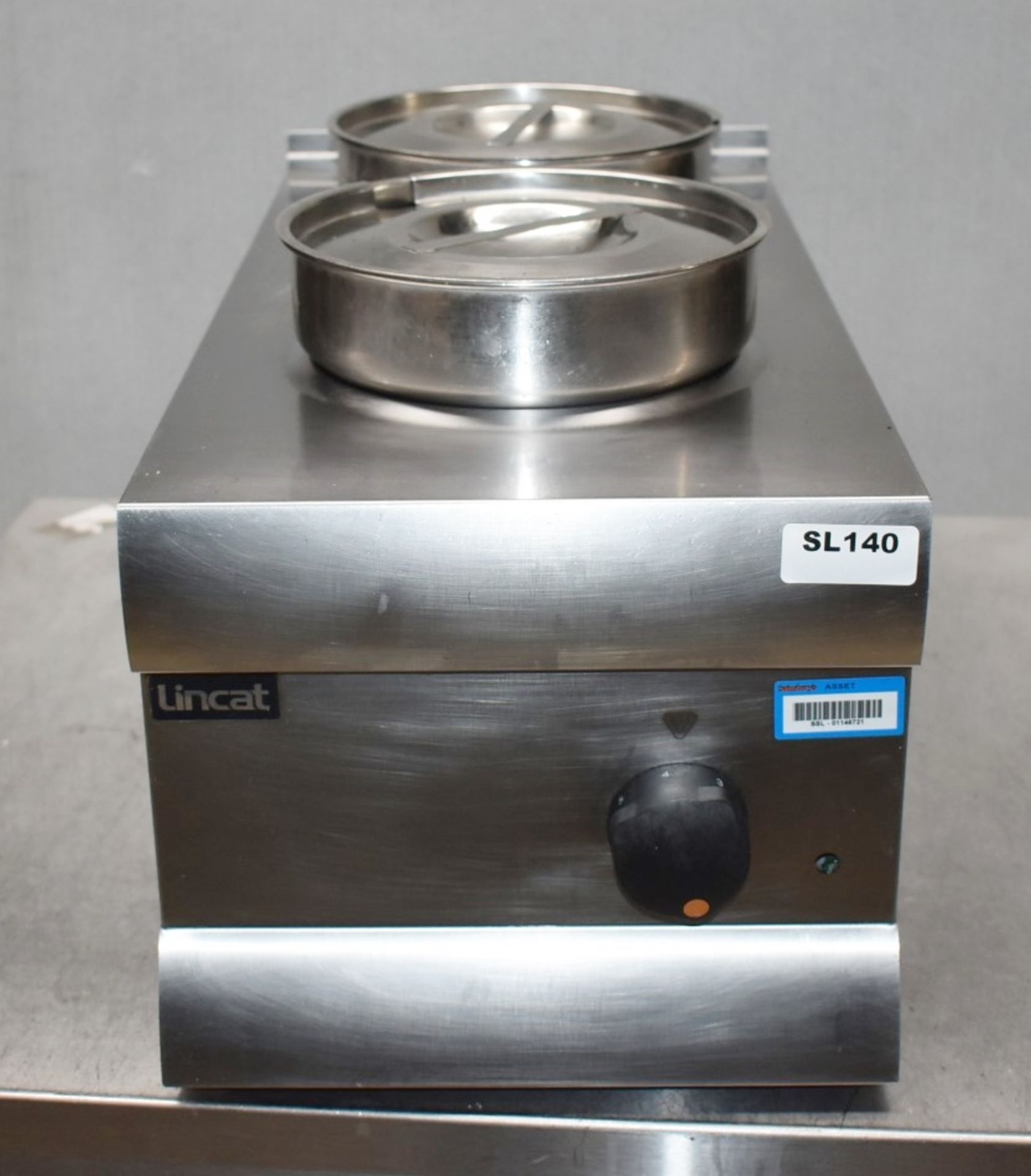 1 x Lincat Silverlink 600 Twin Pot Bain Marie - Model BS3 - 500W Dry Heat - 2x 4.5Ltr Pot With - Image 2 of 9