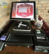 1 x EPOS Terminal With Receipt Printer, Cash Box  And Handheld Card Machine