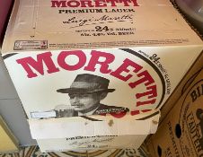 3 x Birra Moretti 20l Beer Kegs and 2 x Boxes of 24 x 330ml Bottles - Ref: BK160 - CL686 - Location: