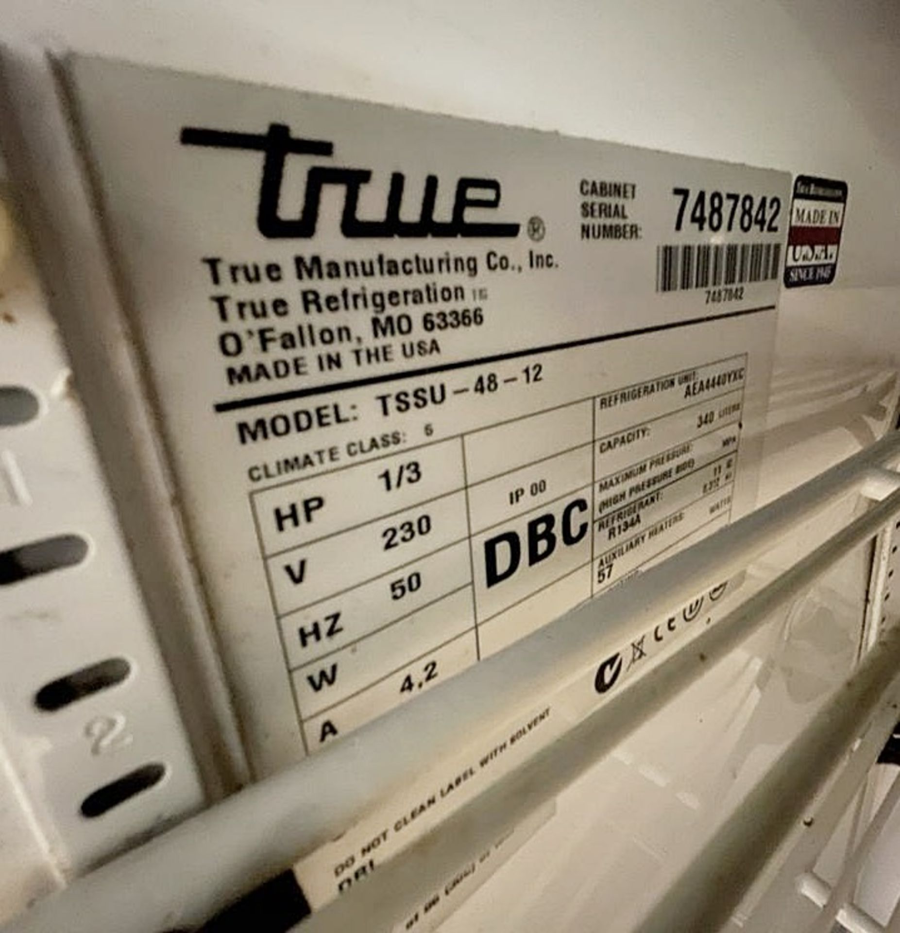 1 x TRUE 2-Door Salad Prep Counter  (ModeL TSSU-48-12) - Original RPP £2,592 - Dimensions: H109 x - Image 3 of 4