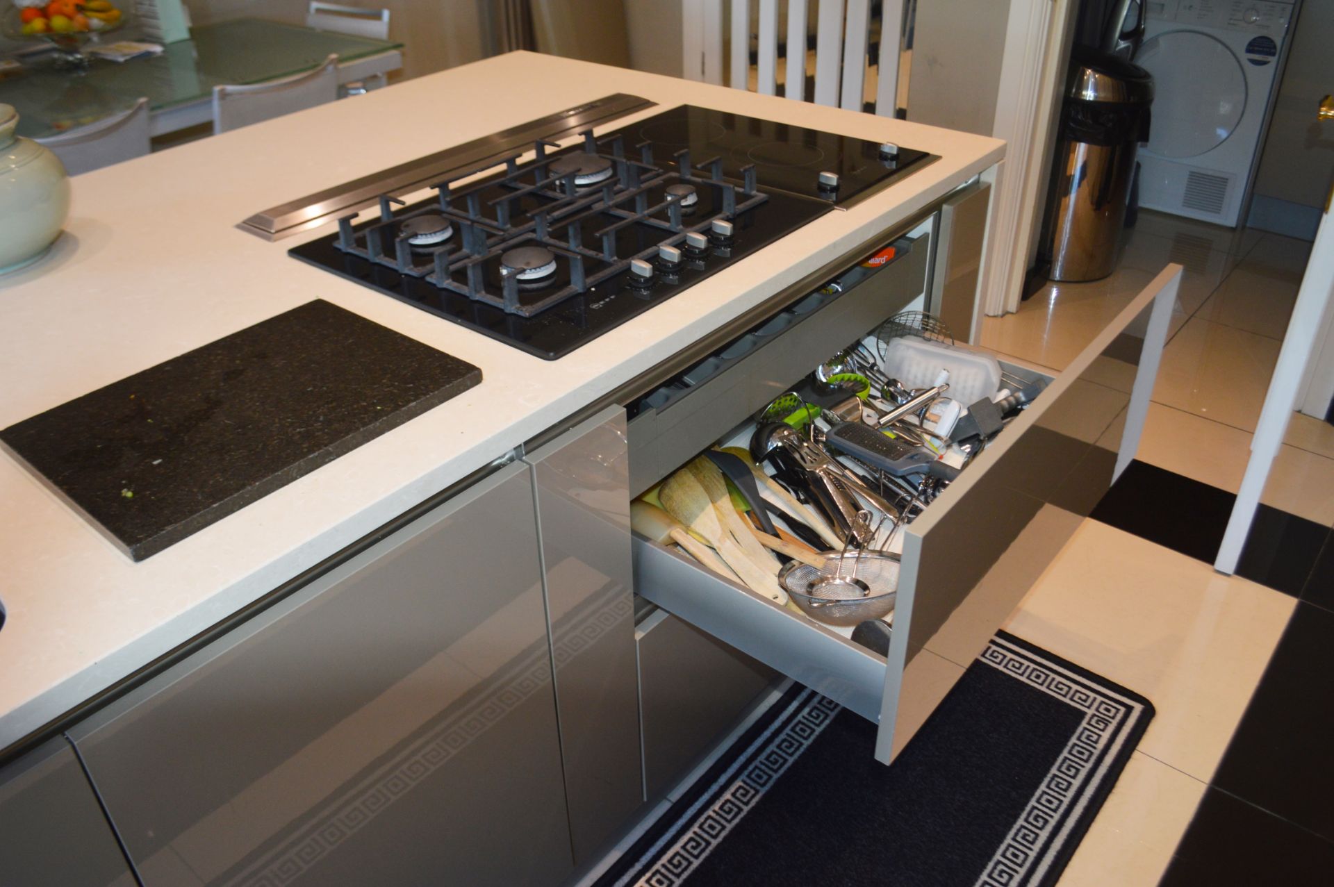 1 x Contemporary Bespoke Fitted Kitchen With Integrated Neff Branded Appliances To be removed from a - Image 32 of 37
