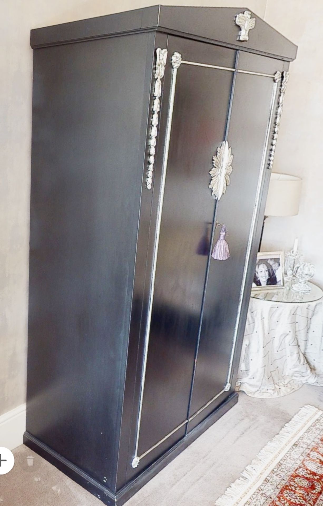 1 x Bespoke Tall cupboard With Glass Shelves Contents Not Included To Be Removed From An Exclusive - Image 2 of 5