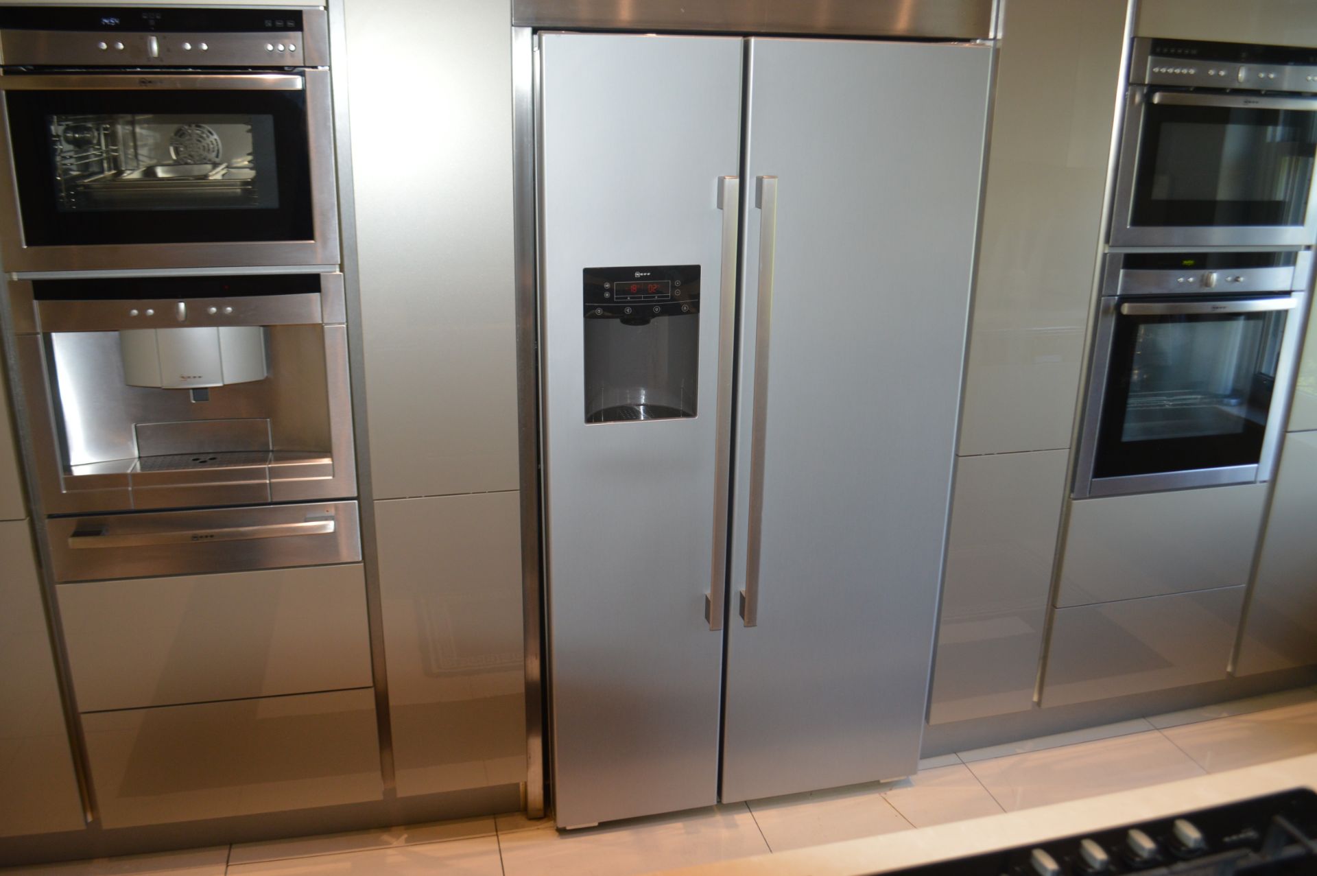 1 x Contemporary Bespoke Fitted Kitchen With Integrated Neff Branded Appliances To be removed from a - Image 12 of 37