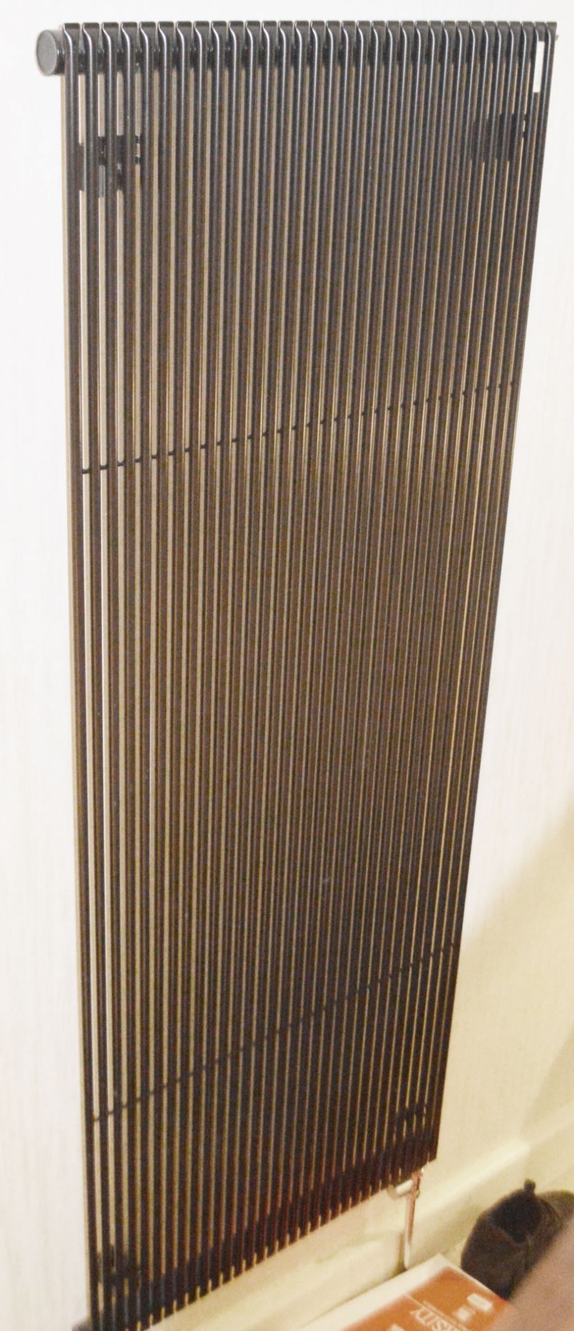 1 x Stylish Wall Mounted Radiator In Black - To Be Removed From A Exclusive Property In Bowdon  -