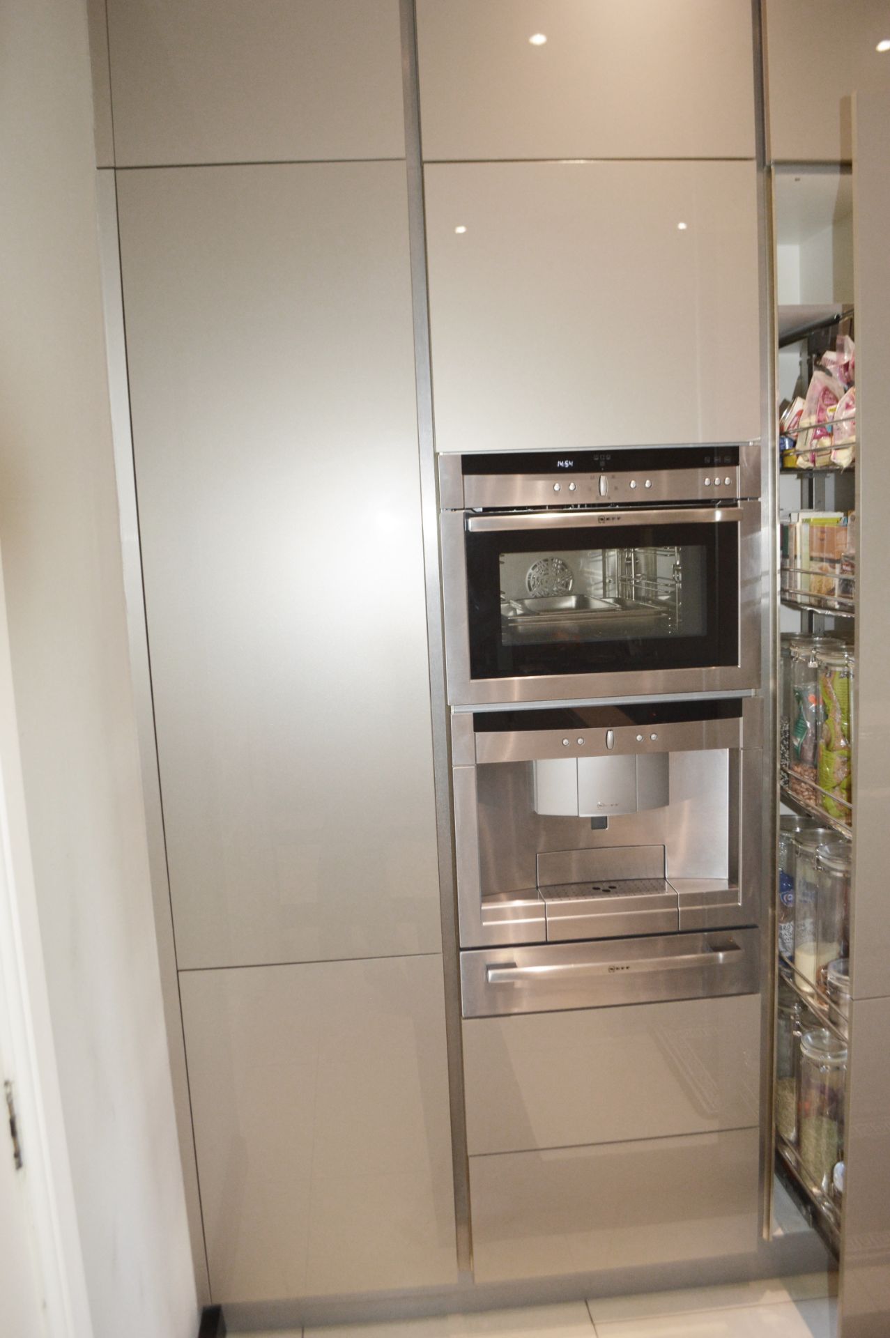 1 x Contemporary Bespoke Fitted Kitchen With Integrated Neff Branded Appliances To be removed from a - Image 11 of 37