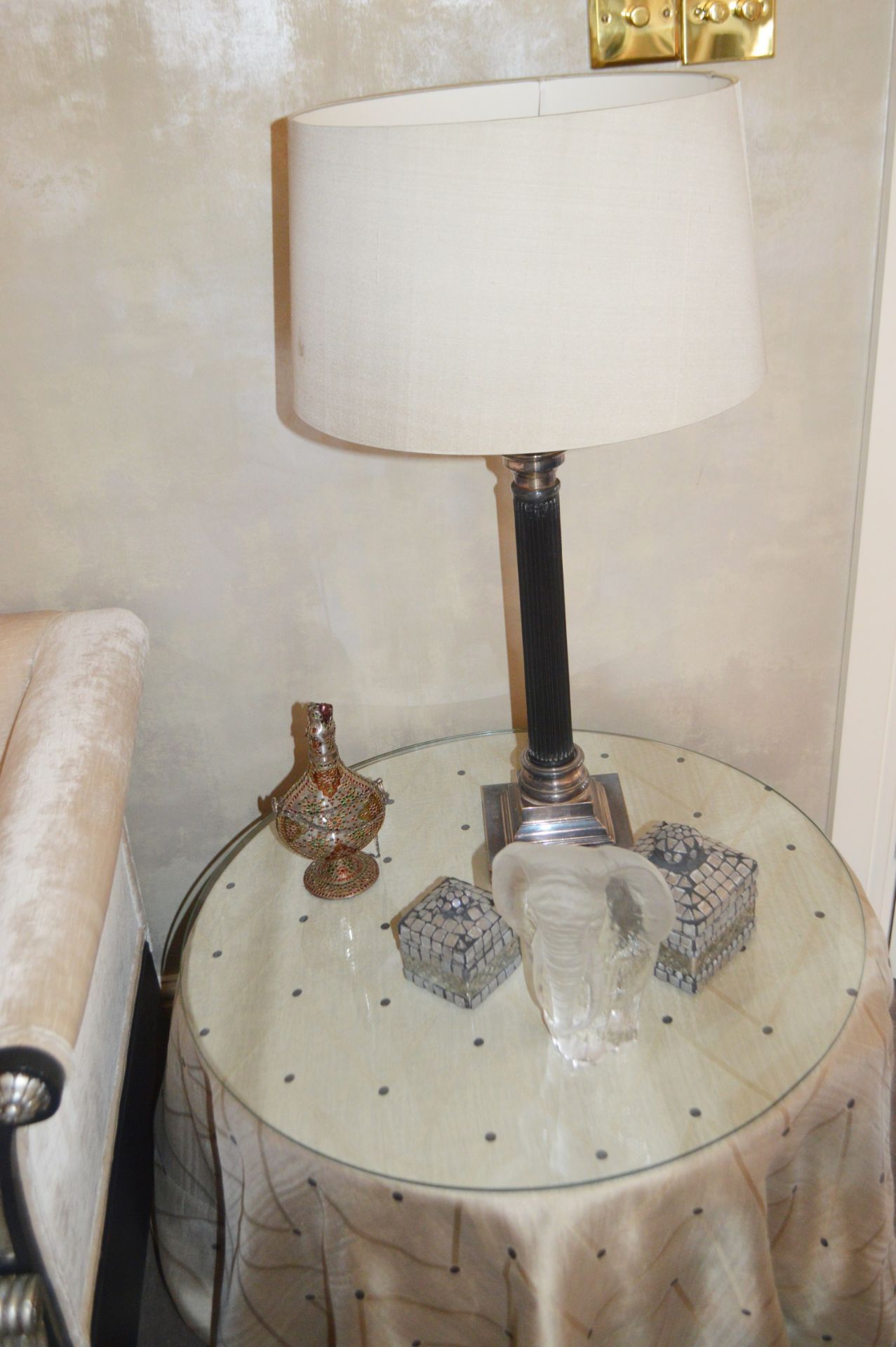 2 x Side Tables With Lamps To Be Removed From An Exclusive Property In Bowdon  - CL691 - NO VAT On - Image 2 of 2